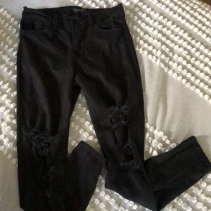 Flying Monkey Black Ripped Jeans